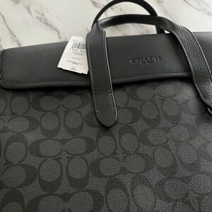 Unisex Coach briefcase/laptop bag. Fits up to a 16” MacBook Pro.